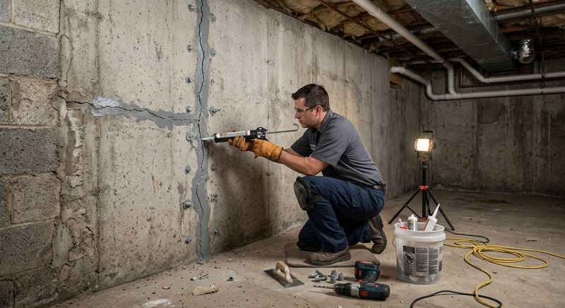 Basement Crack Repair in Kyle, TX