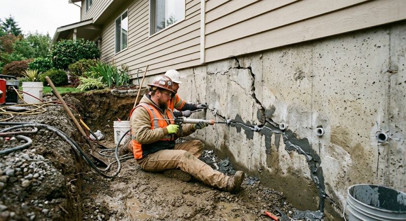 Basement Crack Repair in Kyle, TX