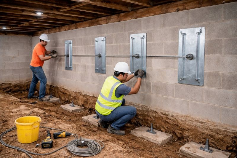 Basement Stabilization in Kyle, TX