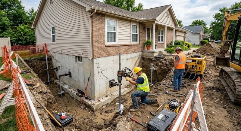 Building Foundation Repair in Cedar Creek, TX