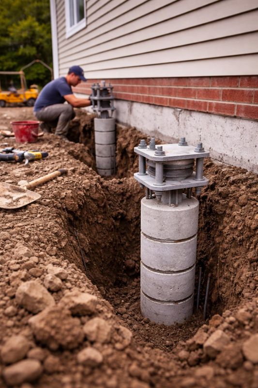 Helical Piers Installation in Kyle, TX