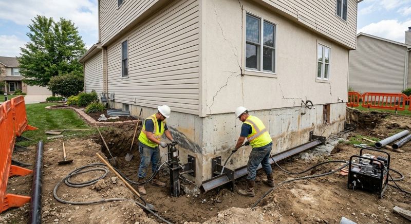 Sinking Foundation Repair in Austin, TX