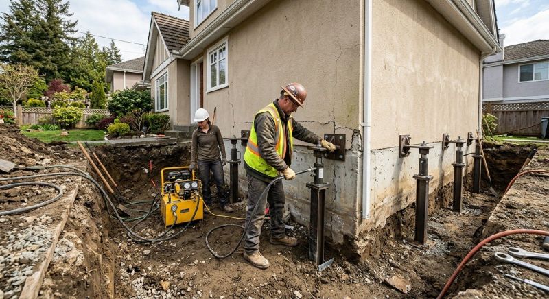 Sinking Foundation Repair in Kyle, TX