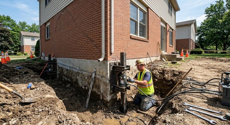 Sinking Foundation Repair in Kyle, TX