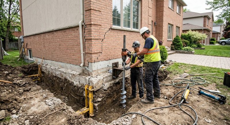 Sinking Foundation Repair in Lockhart, TX